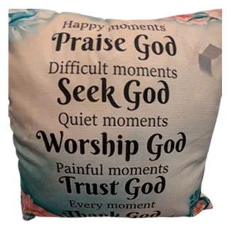 Praise God Cushion Cover